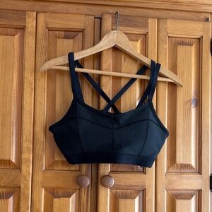 Athleta Black Double-Strap Sports Bra